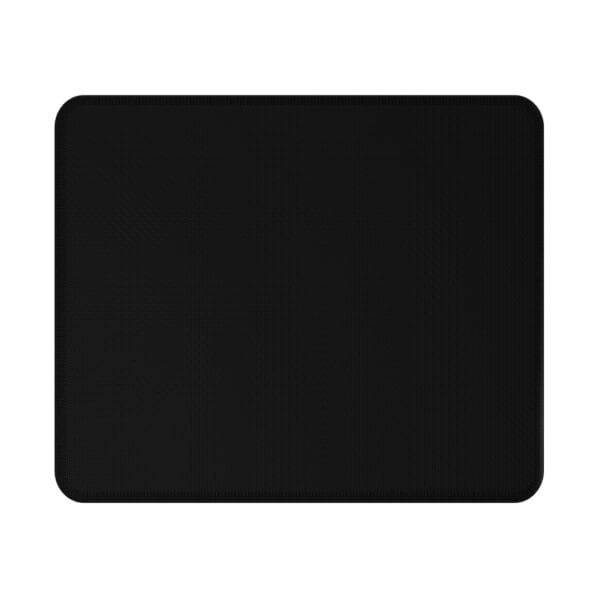 A black Victorian Green House Non-Slip Mouse Pad by Green Thumb Nursery on a white background.